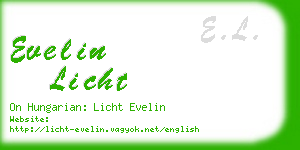 evelin licht business card